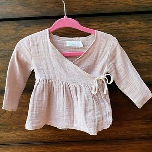 Jamie Kay Organic Cotton Muslin Wrap Top Sweetpea